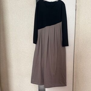 Elegant Black and Gray Women's Dress
